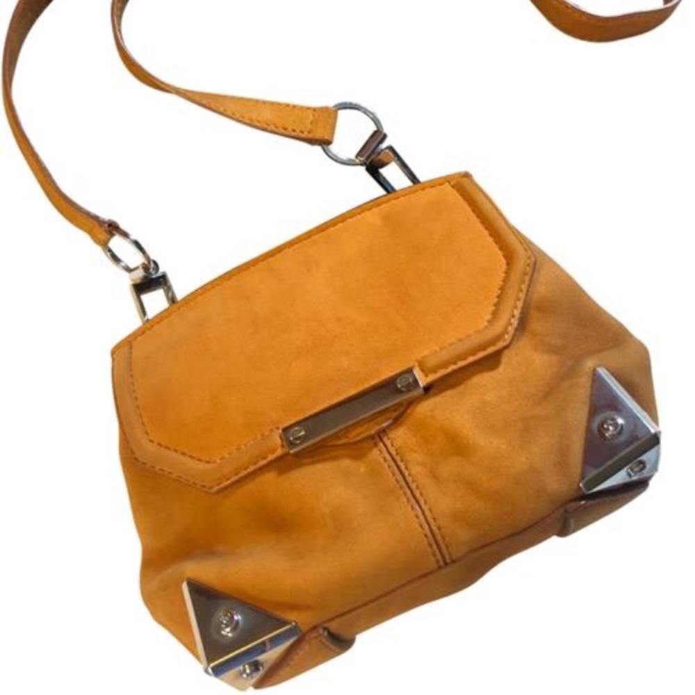 Mustard Alexander Wang suede crossbody